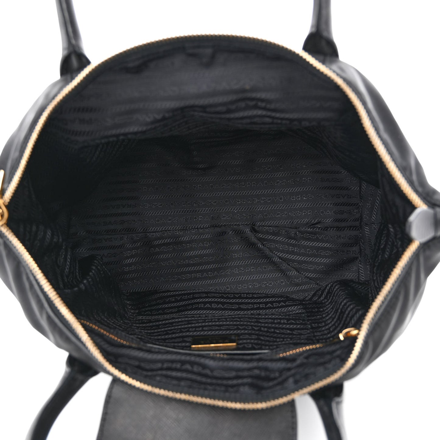 Tessuto Nylon Saffiano Tote Black