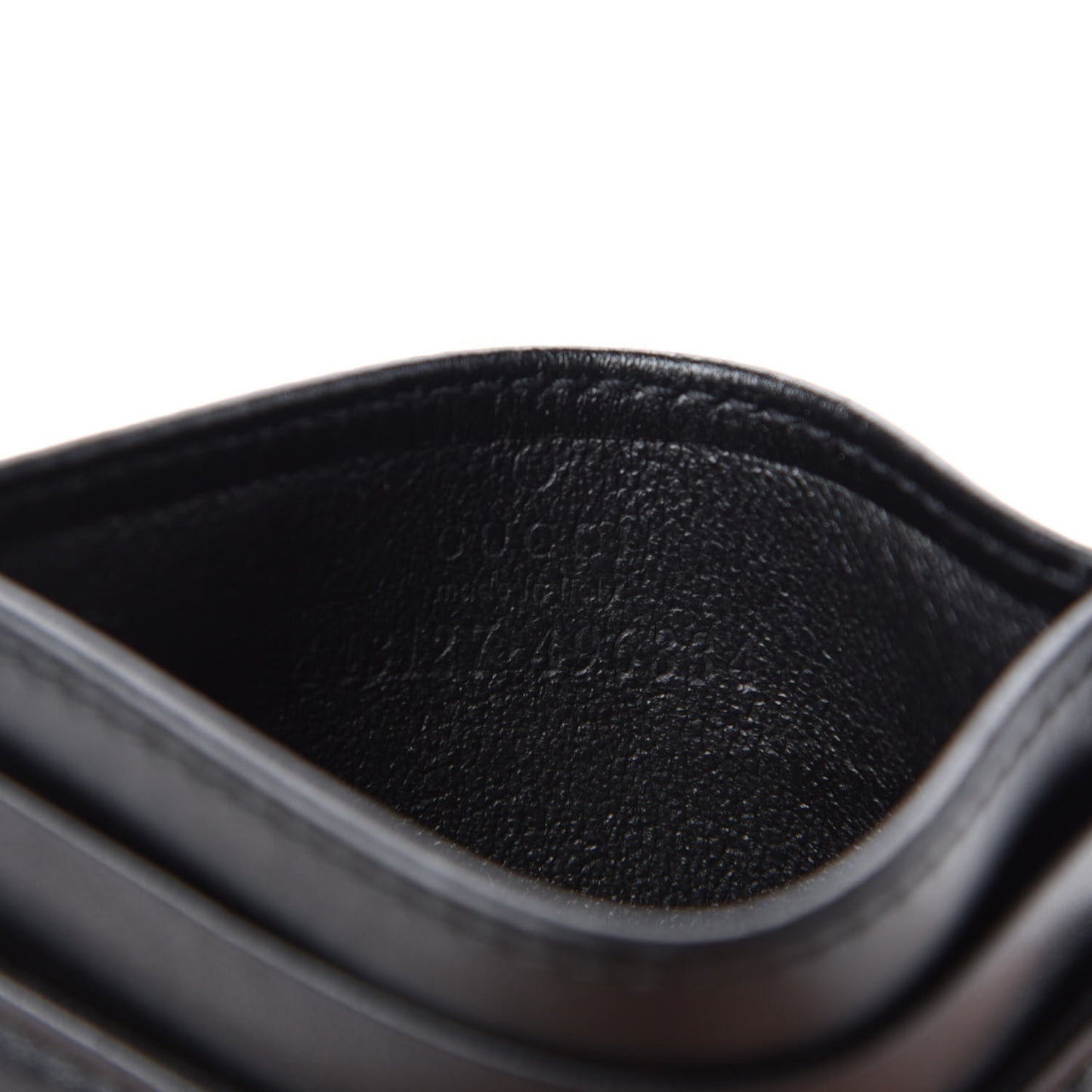 Calfskin Matelasse GG Marmont Card Holder Black