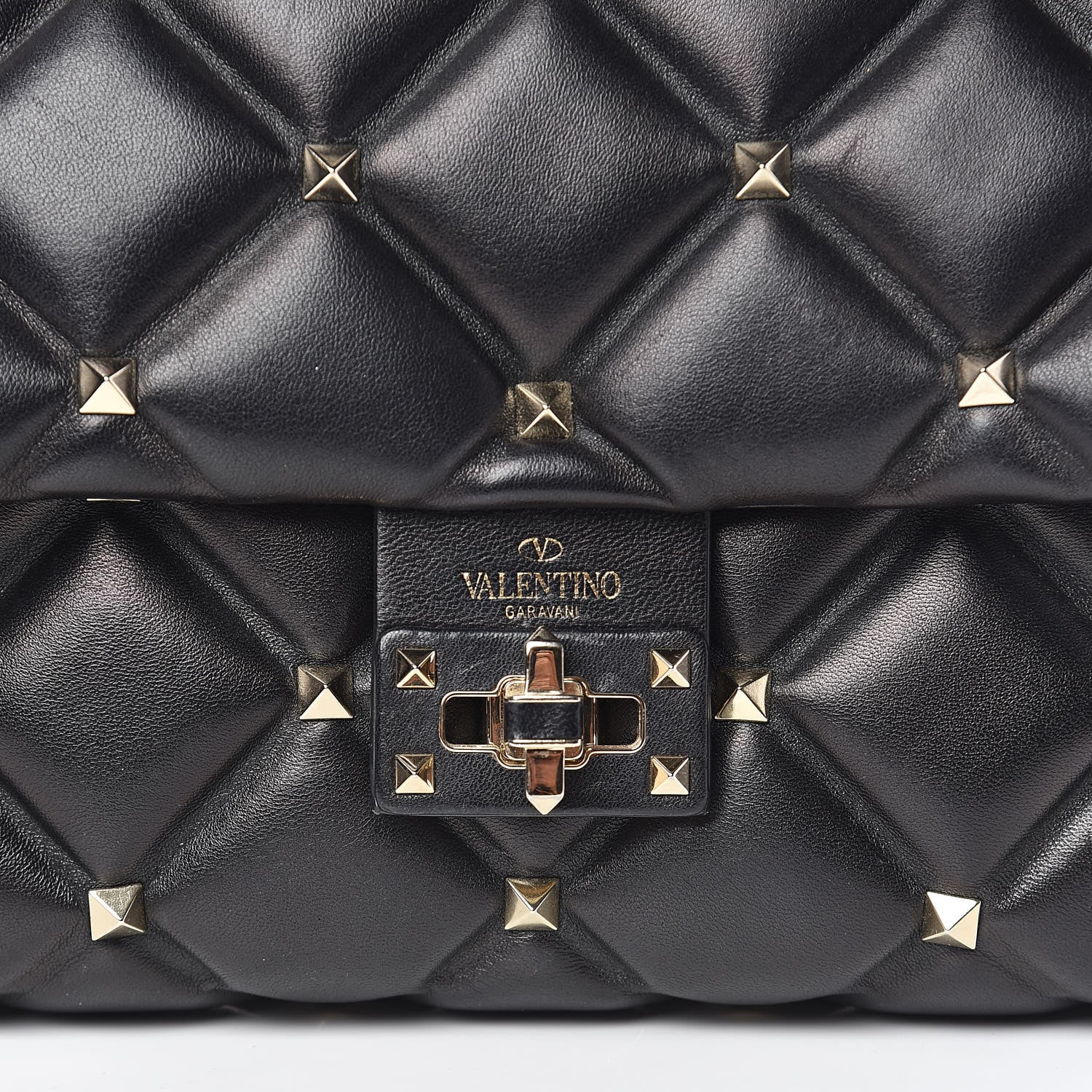 Valentino Garavani Nappa Medium Candystud Top Handle Bag Black 11 of 12