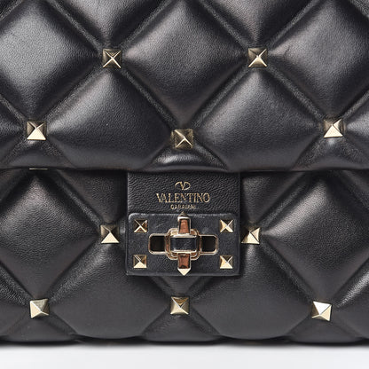 Valentino Garavani Nappa Medium Candystud Top Handle Bag Black 11 of 12