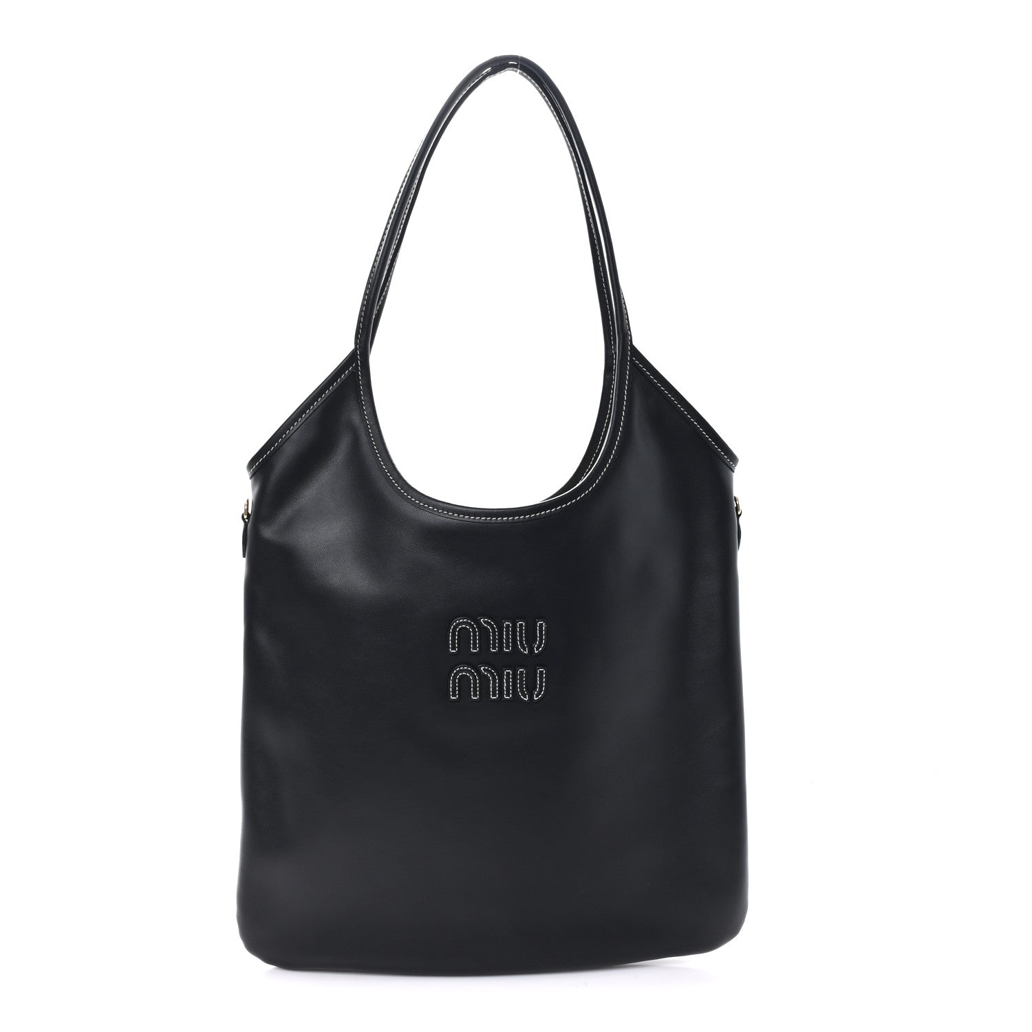 Miu Miu Nappa Ivy Bag Black 1 of 9