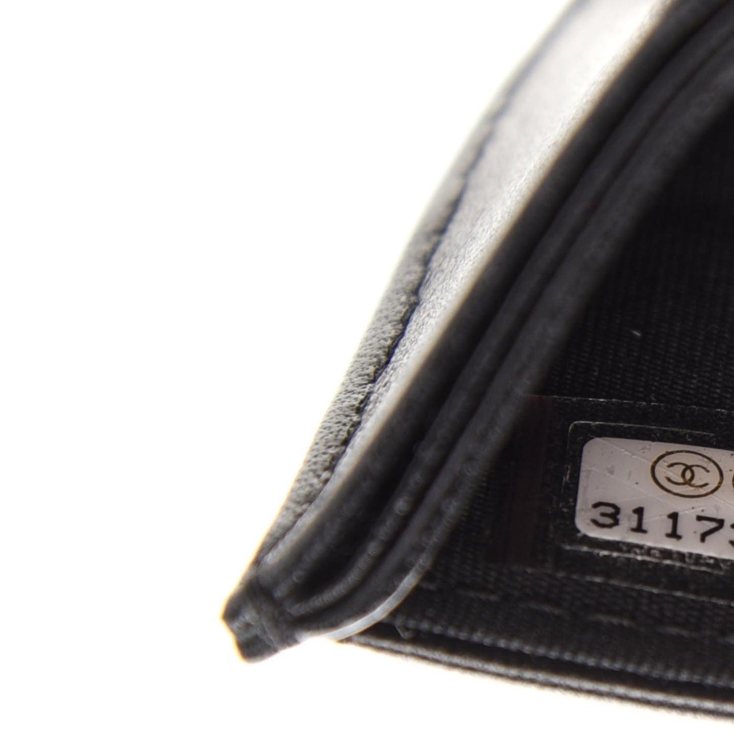 Lambskin Quilted My Chanel Lady Card Holder On Chain Black
