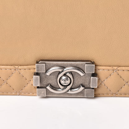 Chanel Calfskin Medium Boy Reverso Flap Beige Clair 11 of 11