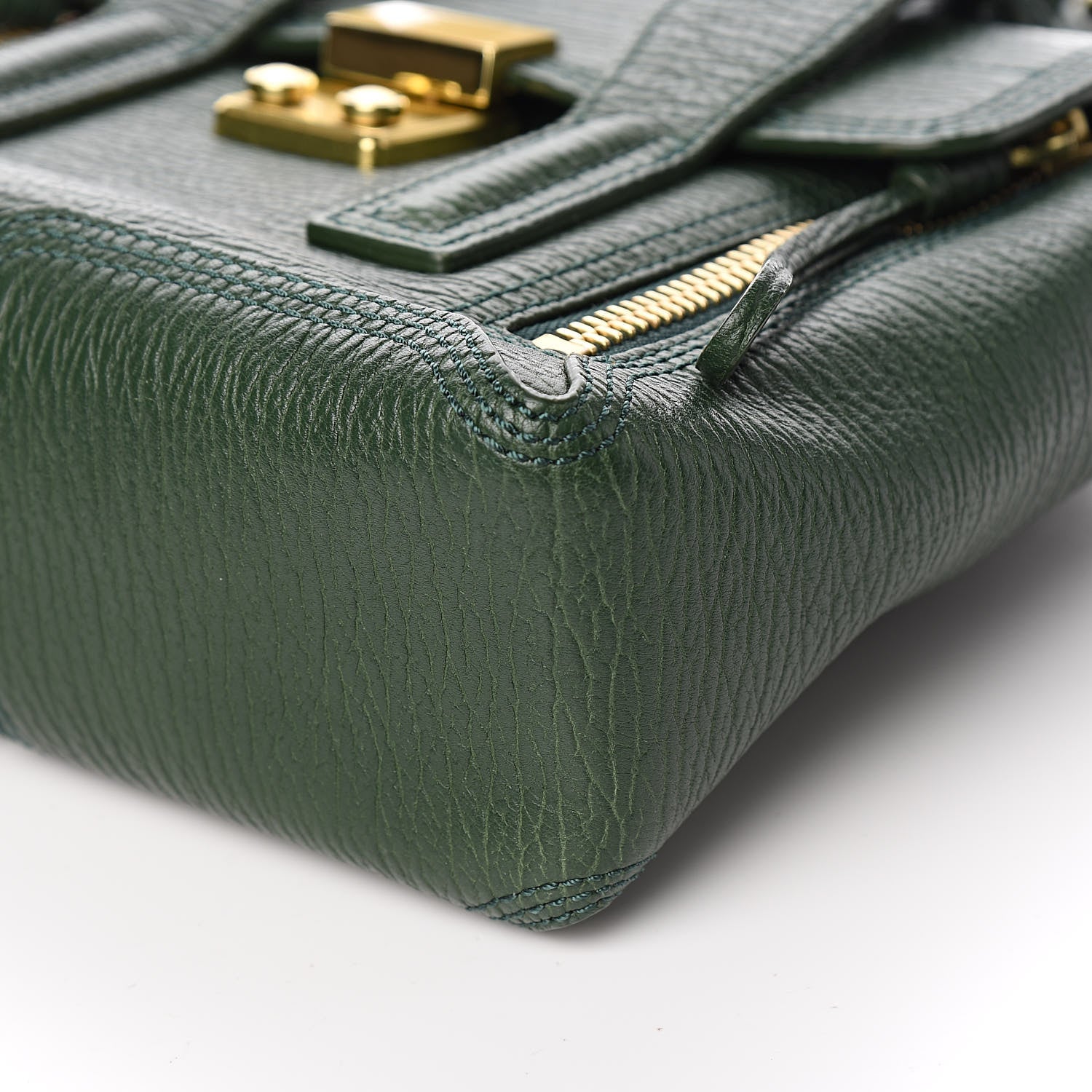 3.1 Phillip Lim 3.1 Textured Calfskin Mini Pashli Satchel Jade 9 of 11