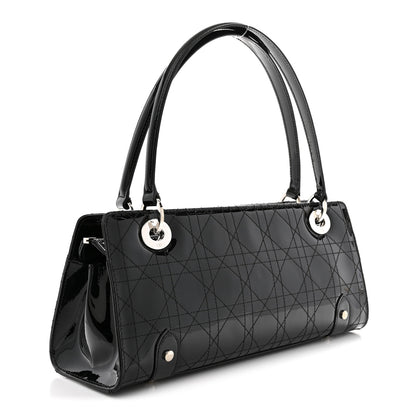 Christian Dior Patent Cannage Stitched East West Lady Dior Black 3 of 10