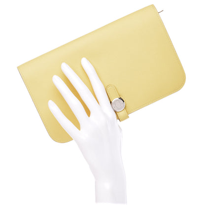 Hermes Swift Dogon Duo Wallet Jaune Poussin 3 of 11