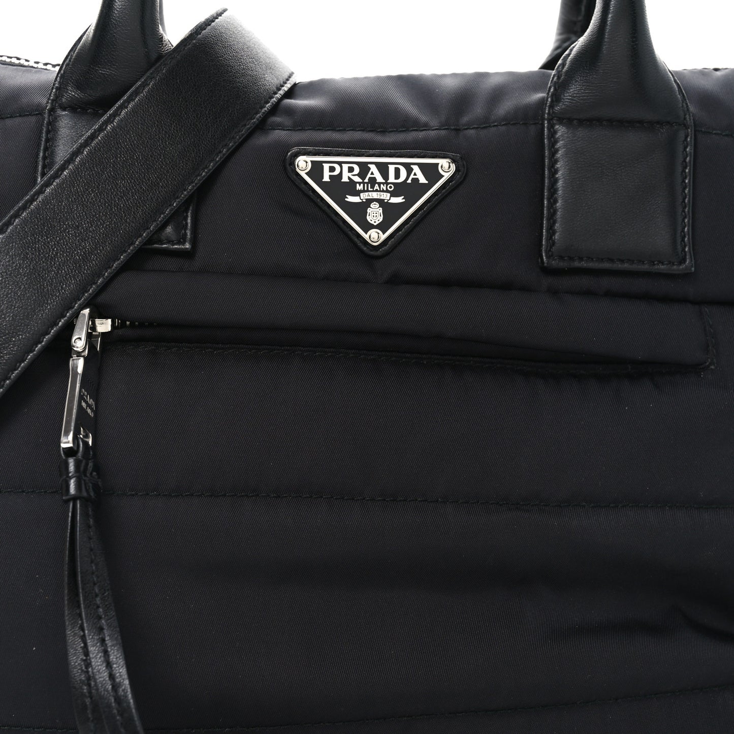 Tessuto Nylon Bomber Tote Black
