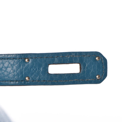 Hermes Taurillon Clemence Birkin 30 Bleu Izmir 11 of 34