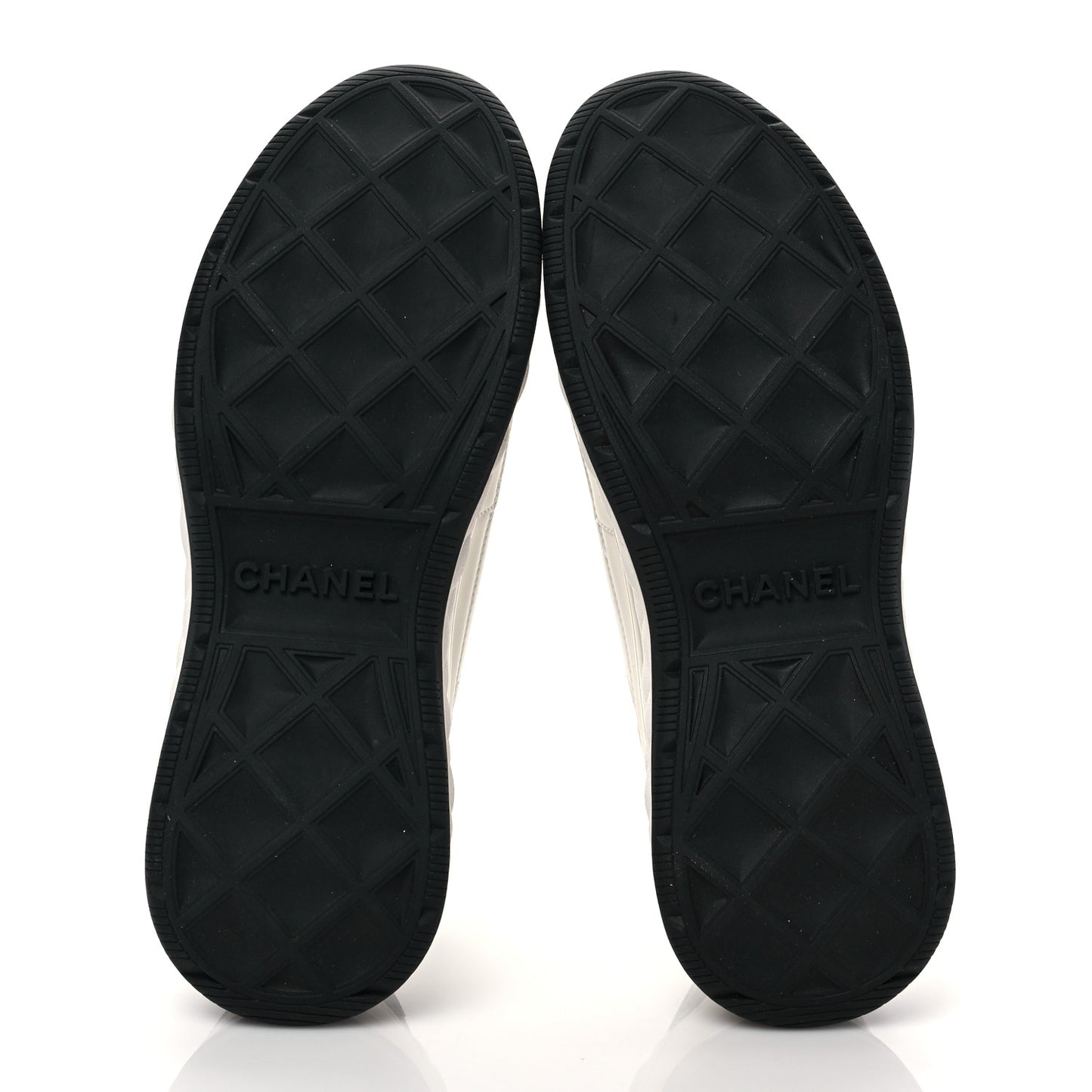 Velvet Calfskin Mixed Fibers CC Sneakers 39 Ivory Black