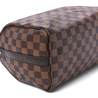 Louis Vuitton Damier Ebene Speedy Bandouliere 25 9 of 12
