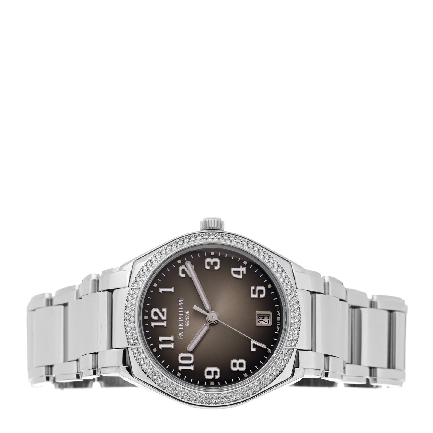 Stainless Steel Diamond 36mm Twenty-4 Automatic Watch Grey 7300/1200A-010