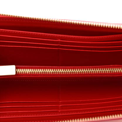 Christian Louboutin Calfskin Panettone Spiked Zip Around Wallet Pink 5 of 7