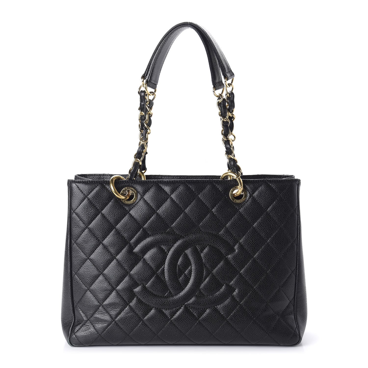Chanel Caviar Quilted Grand Shopping Tote GST Black 1 of 12