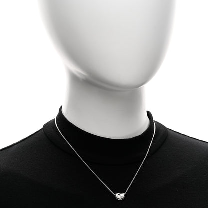 Tiffany Sterling Silver 12mm Elsa Peretti Bean Pendant Necklace 2 of 5