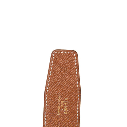 Hermes Courchevel 32mm Belt Strap 70 Gold Vert Clair 4 of 11