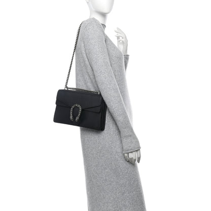 Gucci Pebbled Calfskin Small Dionysus Shoulder Bag Black 2 of 10
