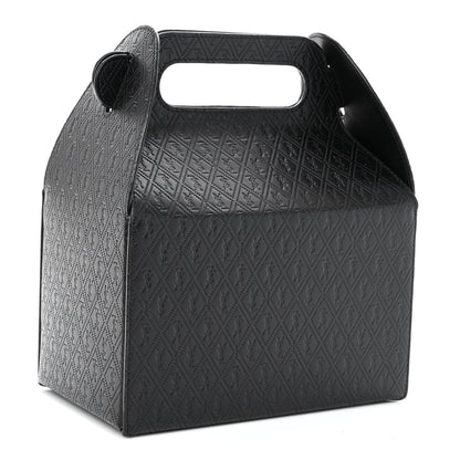 Saint Laurent Calfskin Monogram Take Away Box Black 2 of 8
