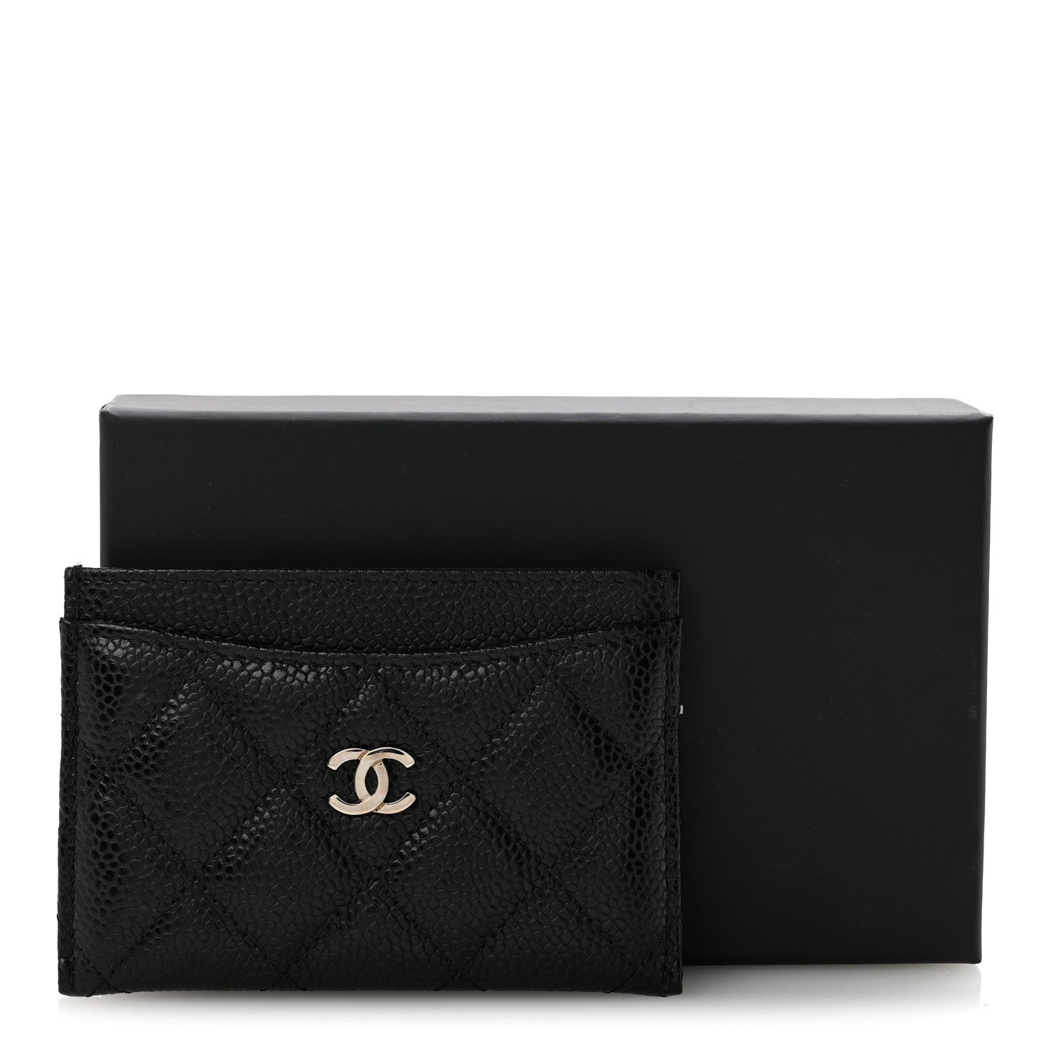 Chanel Caviar Quilted Card Holder Black 10 of 10