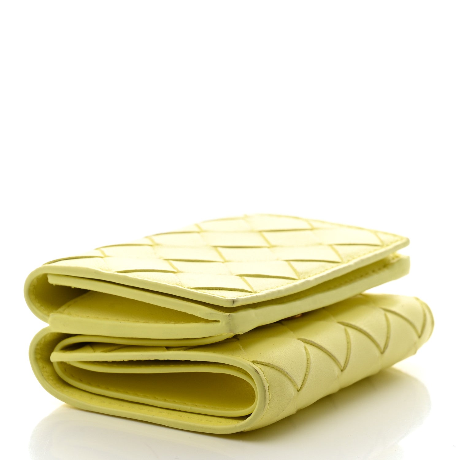 Bottega Veneta Nappa Intrecciato Trifold Wallet Kiwi 4 of 6
