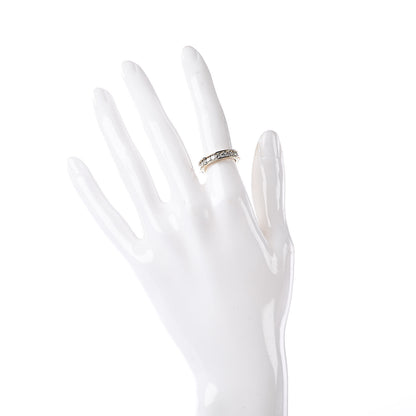 Cartier 18K Yellow White Gold Diamond 4mm Ballerine Wedding Band Ring 49 4.75 2 of 6