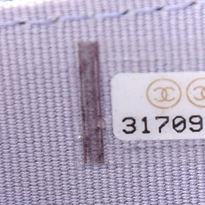 Chanel Lambskin Quilted Top Handle Flap Coin Purse With Chain Light Purple 8 of 10