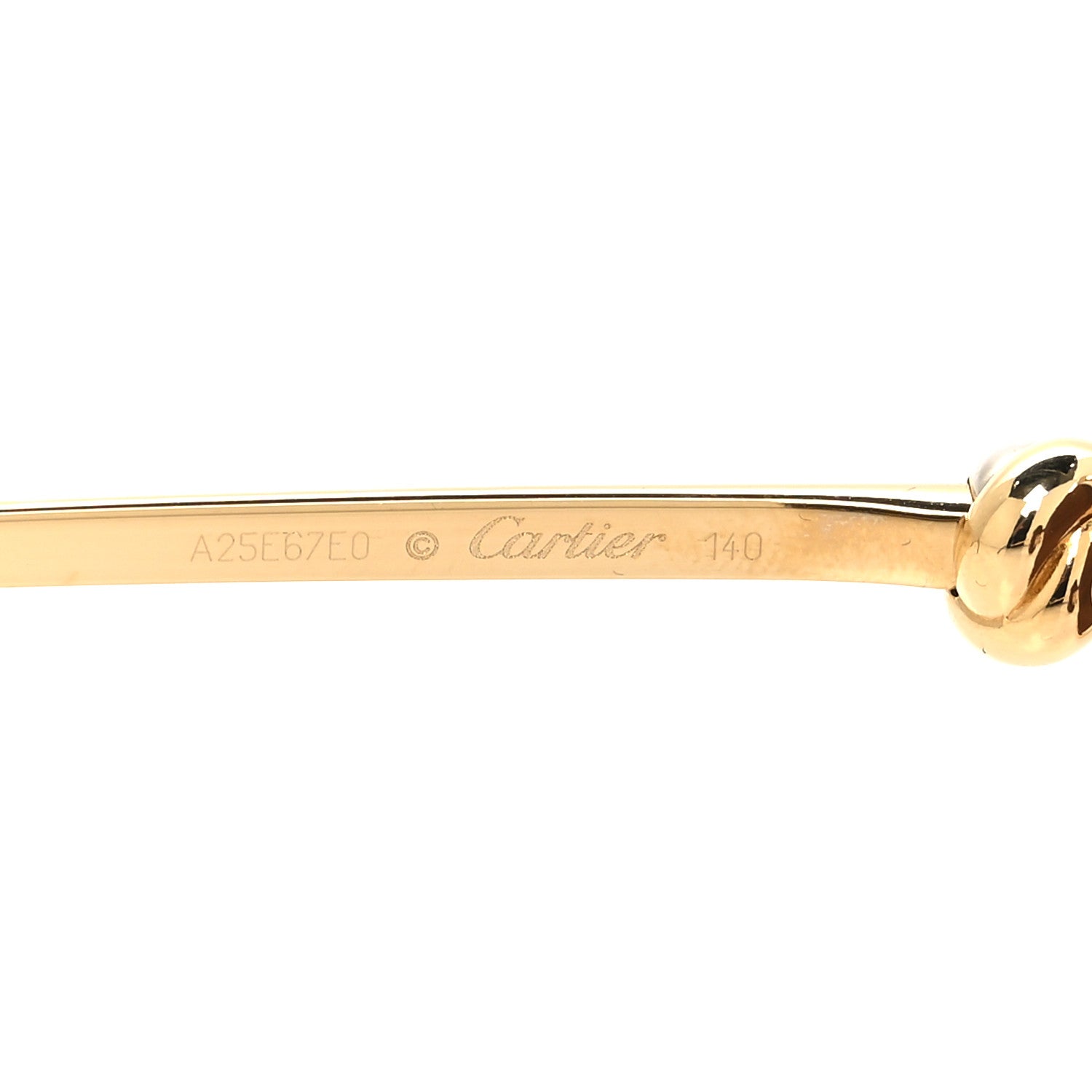 Cartier Metal Trinity Sunglasses CT0225S 001 Gold Silver 5 of 8