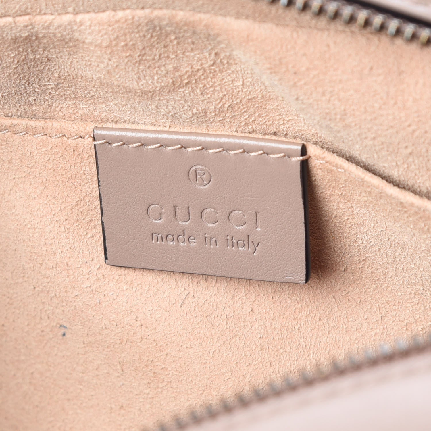 Gucci Calfskin Matelasse Small GG Marmont Chain Shoulder Bag Taupe 6 of 11