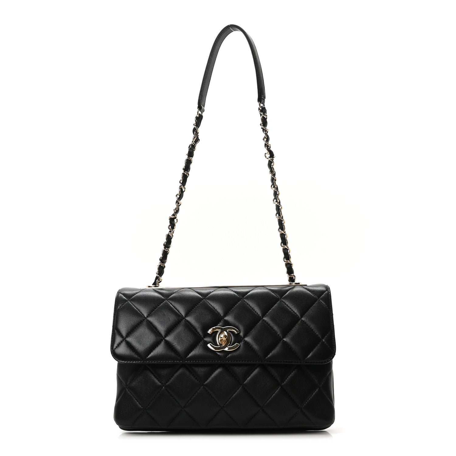 Chanel Lambskin Quilted Medium Trendy CC Flap Black 1 of 9