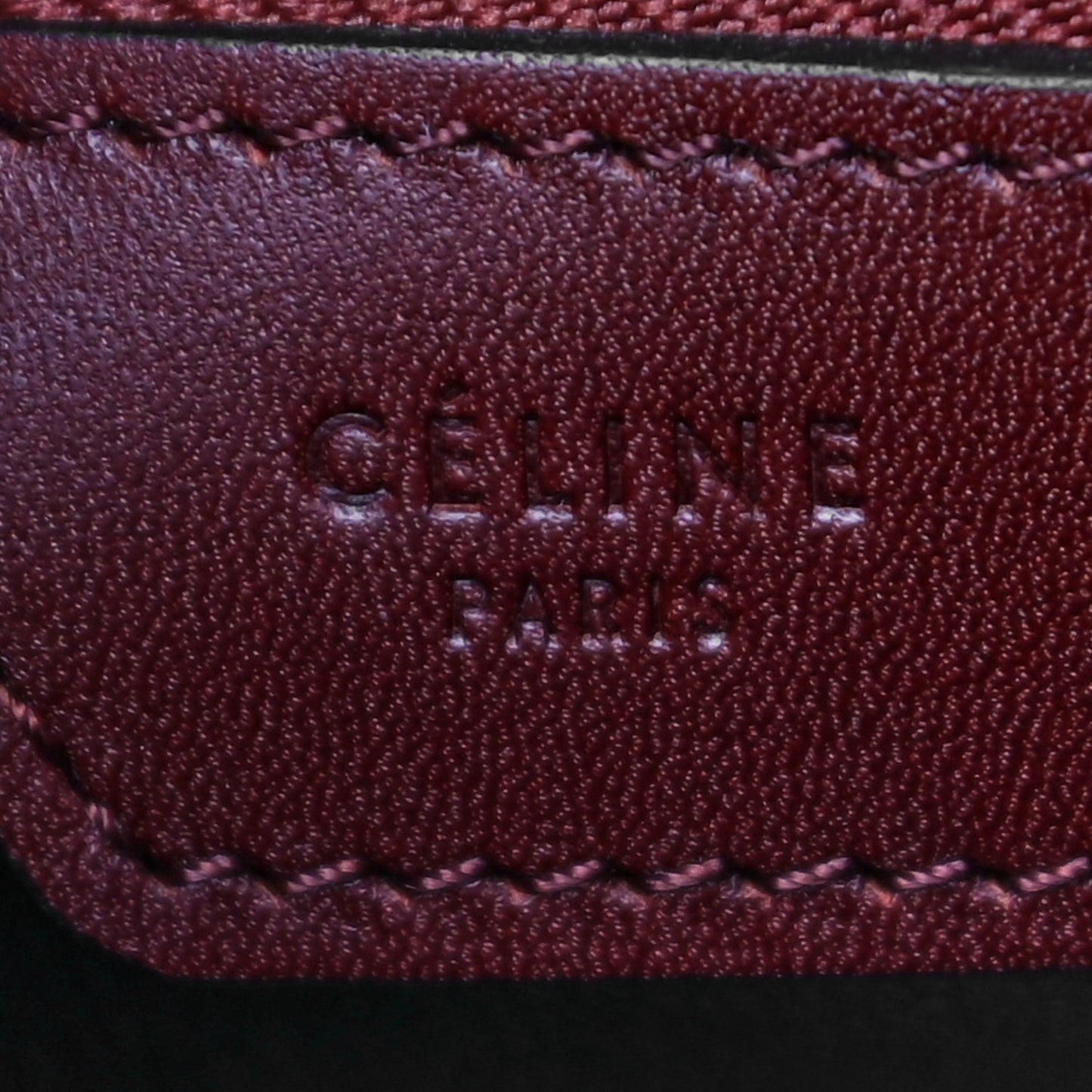 Smooth Calfskin Micro Luggage Burgundy