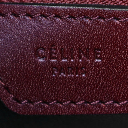 Celine Smooth Calfskin Micro Luggage Burgundy 6 of 11