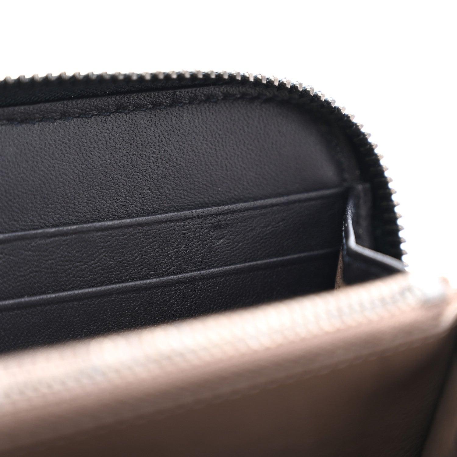 Bottega Veneta Nappa Intrecciato Ayers Zip Around Wallet Black Blue 8 of 11