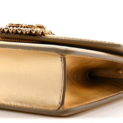 Dolce & Gabbana Metallic Nappa Small Devotion Envelope Top Handle Bag  Gold 9 of 10
