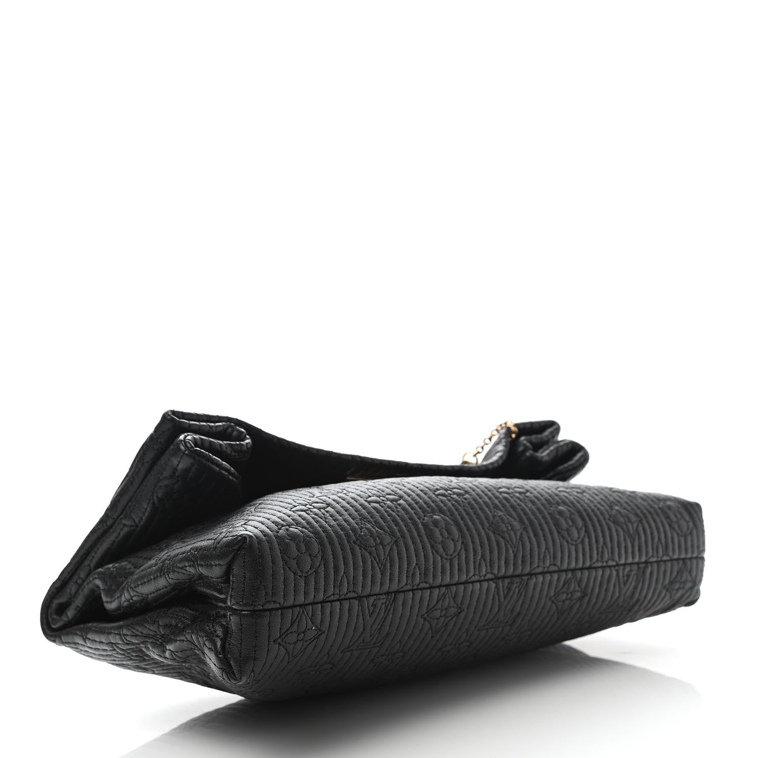 Louis Vuitton Calfskin Quilted Monogram Altair Clutch Black 4 of 6