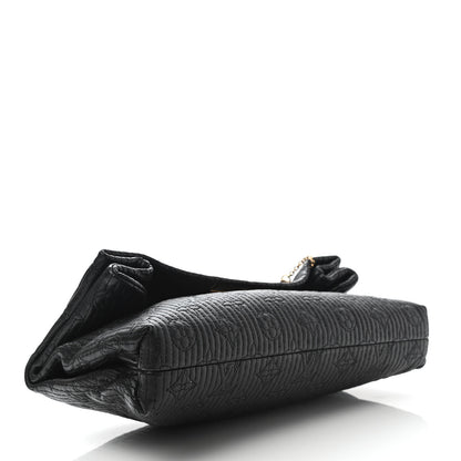 Louis Vuitton Calfskin Quilted Monogram Altair Clutch Black 4 of 6