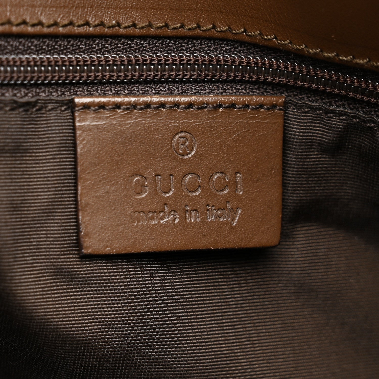 Gucci Monogram Web Large Bucket Tote Brown 6 of 10