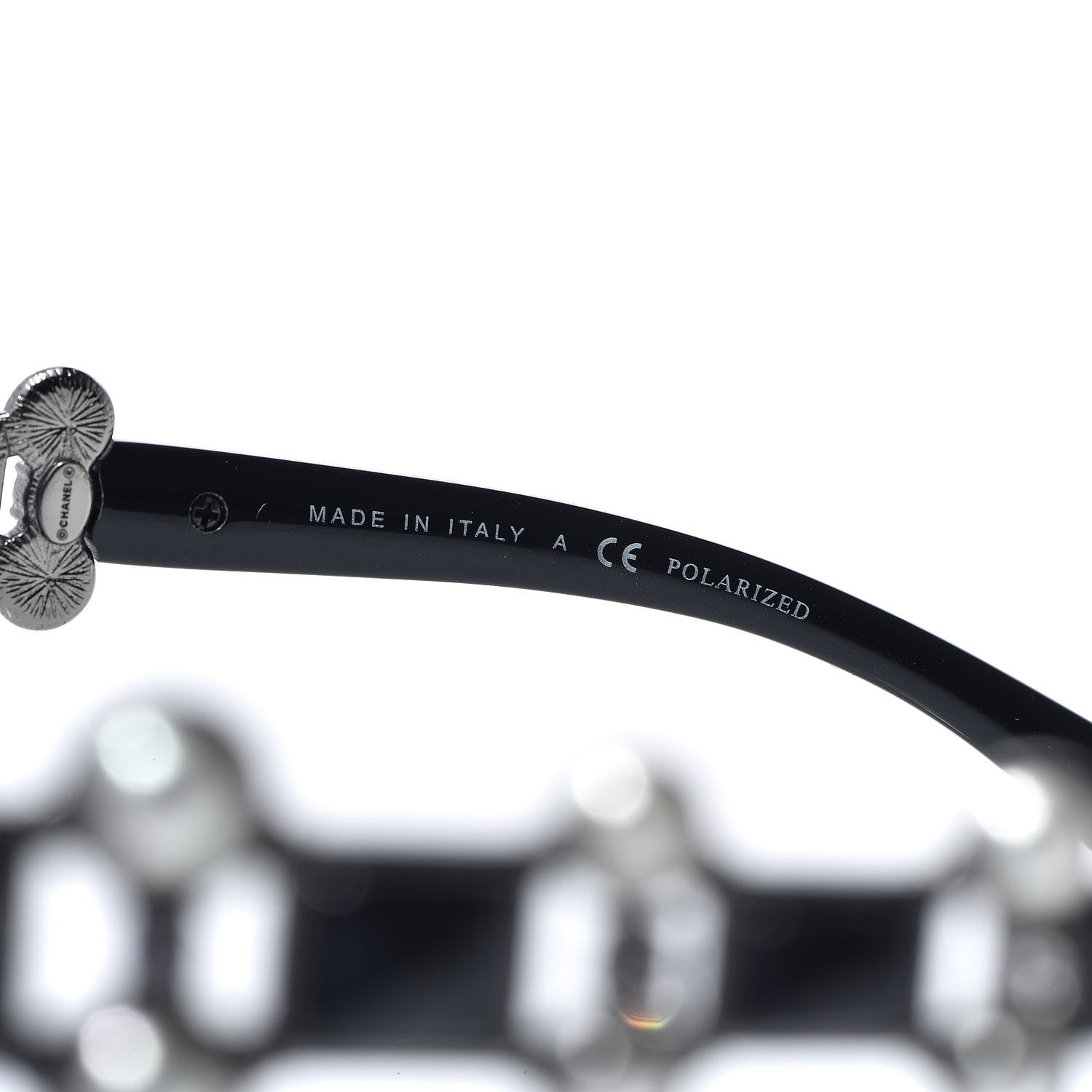 Chanel Pearl Crystal Bijoux Polarized Sunglasses 5335-B-A Black 6 of 8