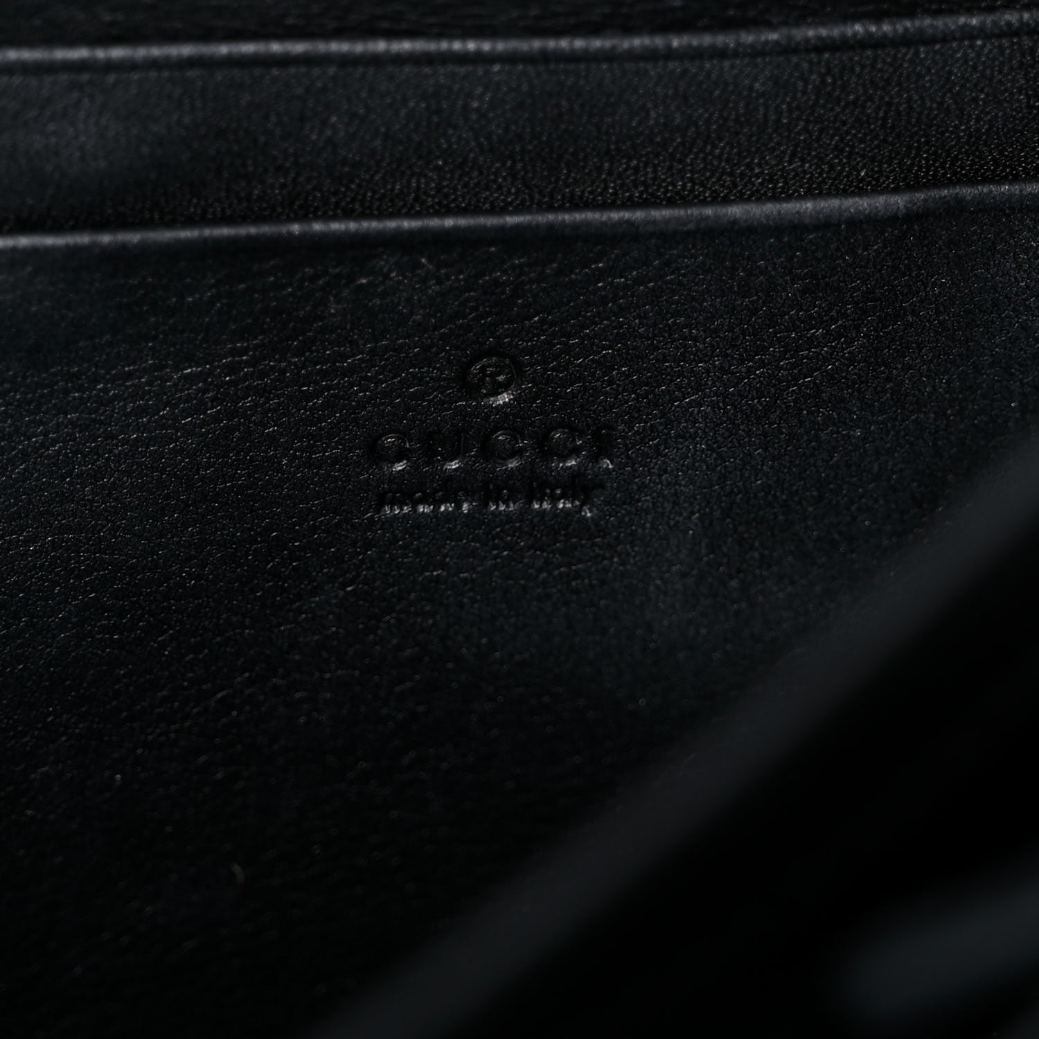 Gucci Velvet Matelasse GG Marmont Chain Wallet Black 10 of 24