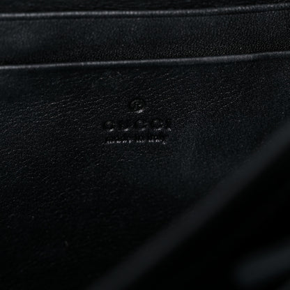 Gucci Velvet Matelasse GG Marmont Chain Wallet Black 10 of 24