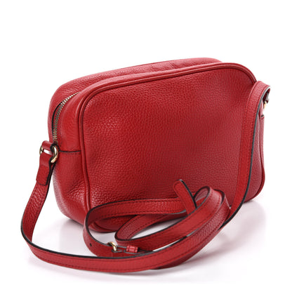 Gucci Pebbled Calfskin Small Soho Disco Bag Tabasco Red 3 of 13