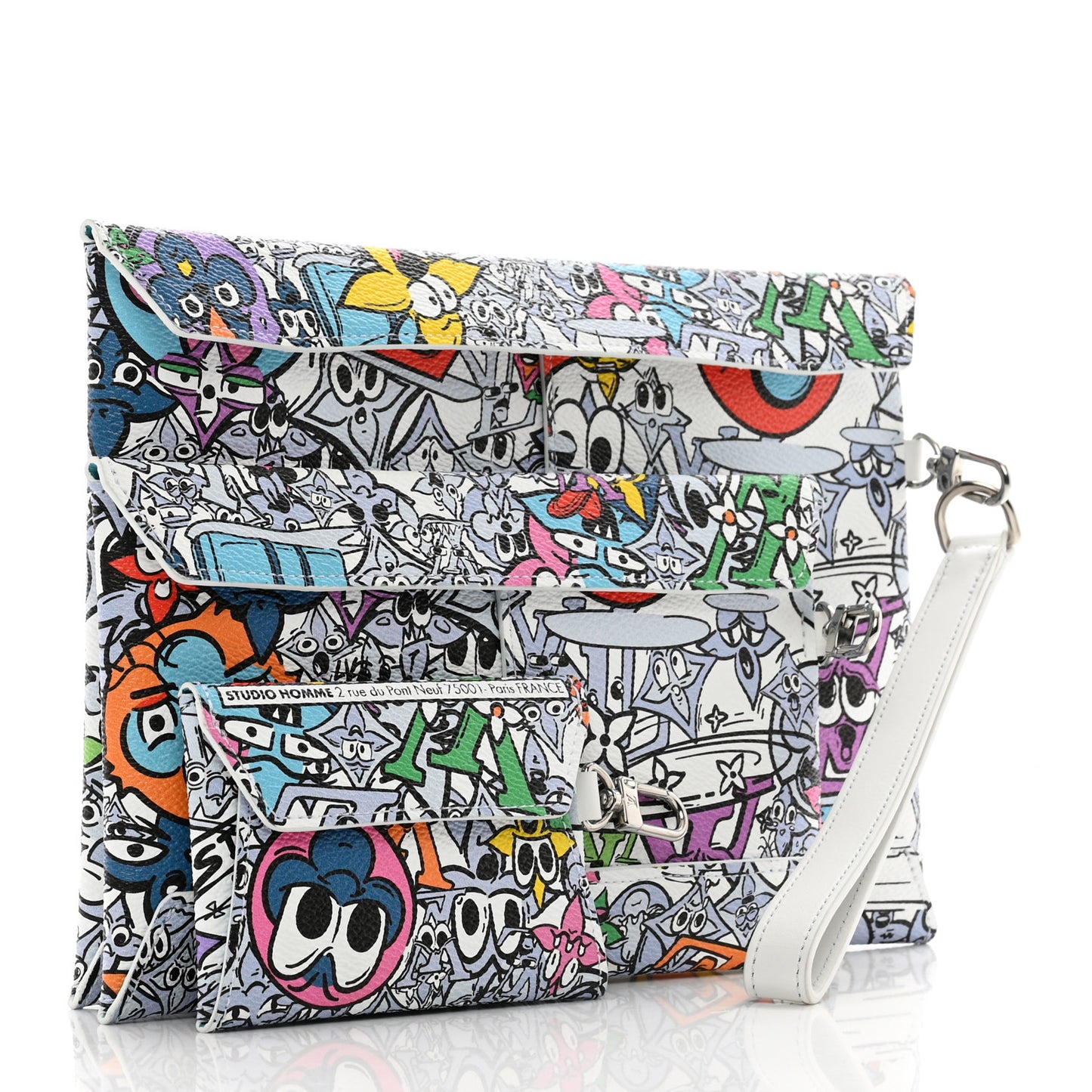 Monogram Comics Trio Envelope Pouch Multicolor