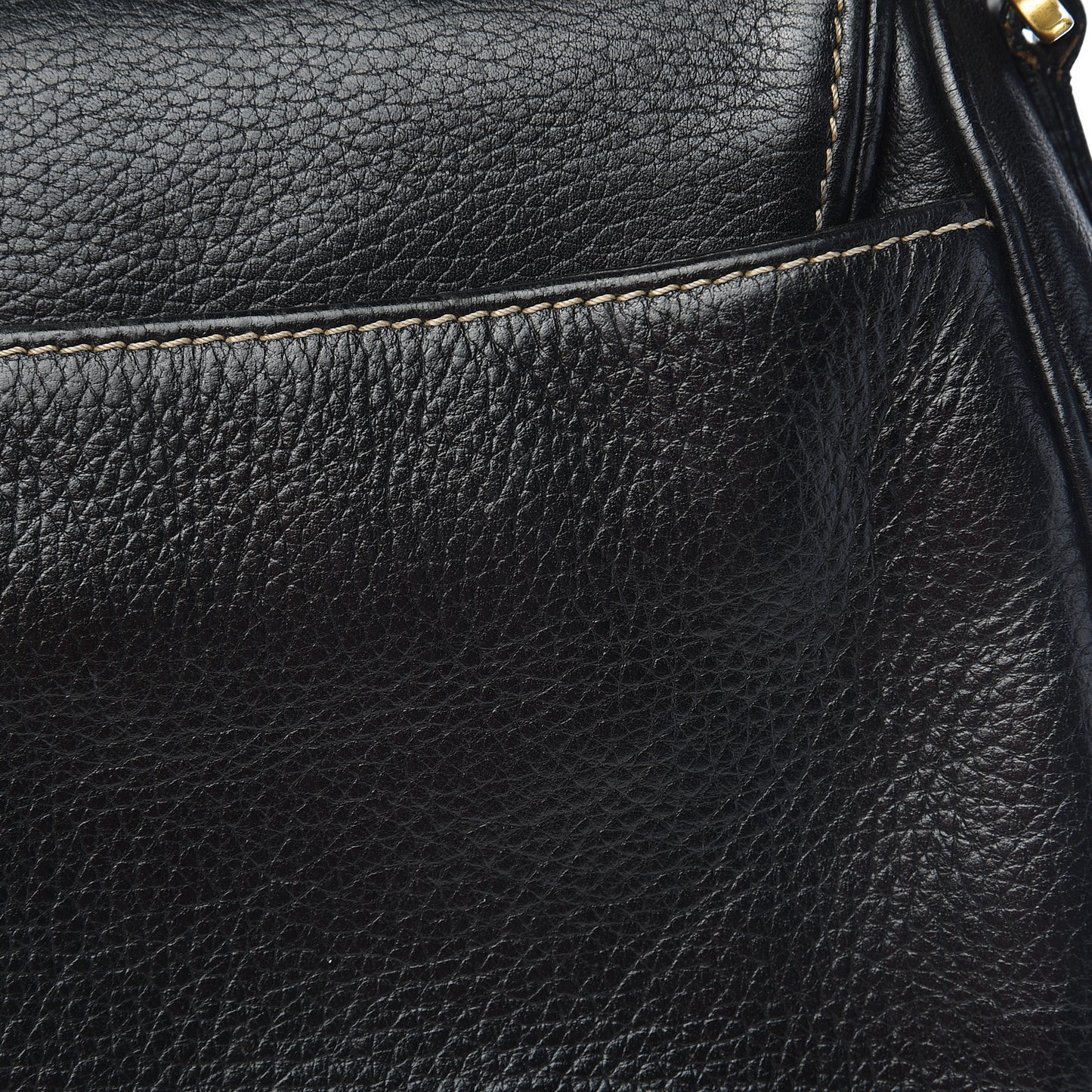 Calfskin Double Saddle Bag Black