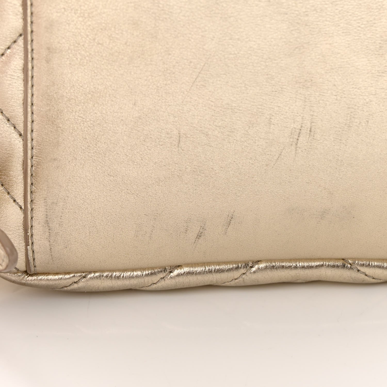 Saint Laurent Lambskin Matelasse Monogram Joe Backpack Pale Gold 14 of 19