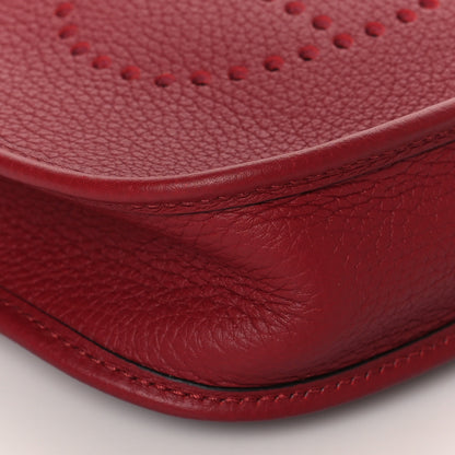 Hermes Taurillon Clemence Evelyne TPM Rouge Grenat 9 of 11