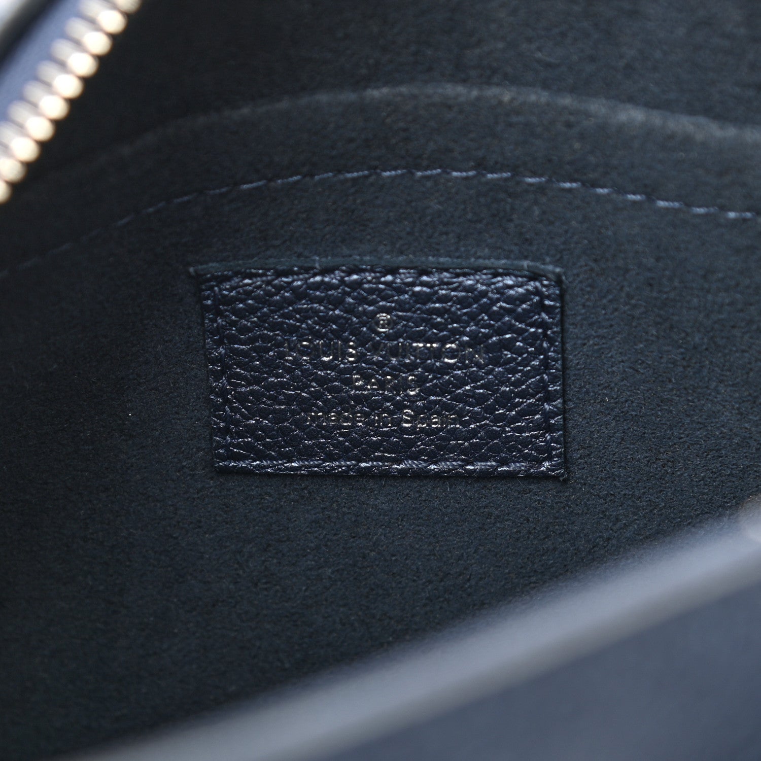 Louis Vuitton Metallic Empreinte Monogram Giant Speedy Bandouliere 20 Navy Nacre 6 of 9