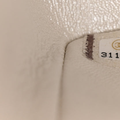 Chanel Iridescent Calfskin Quilted Medium Double Flap White 7 of 12