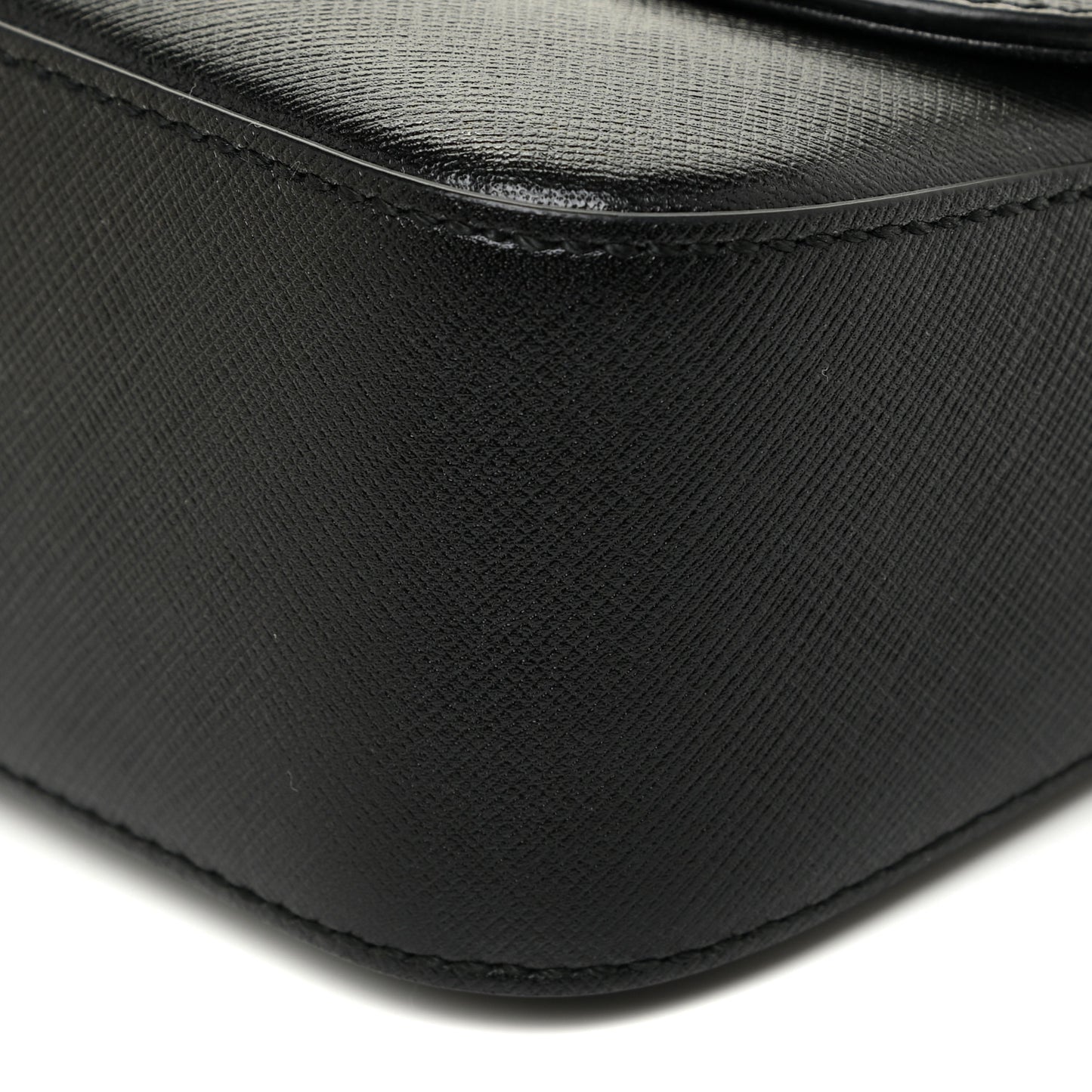 Printed Calfskin Rory Shoulder Bag Black