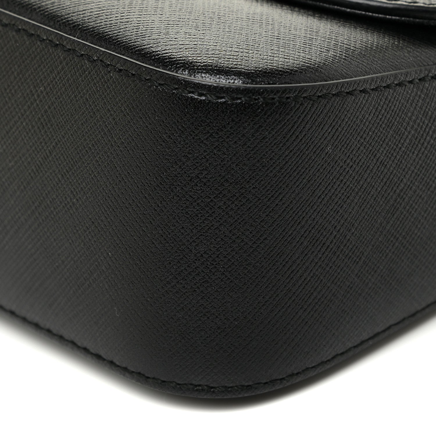 Salvatore Ferragamo Printed Calfskin Rory Shoulder Bag Black 9 of 12
