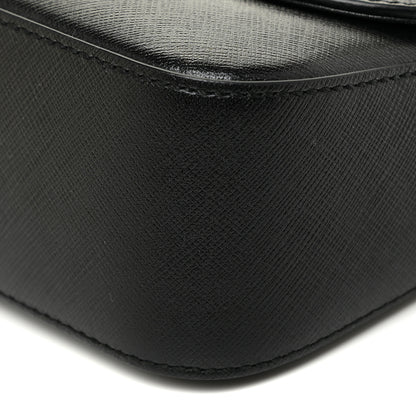 Salvatore Ferragamo Printed Calfskin Rory Shoulder Bag Black 9 of 12