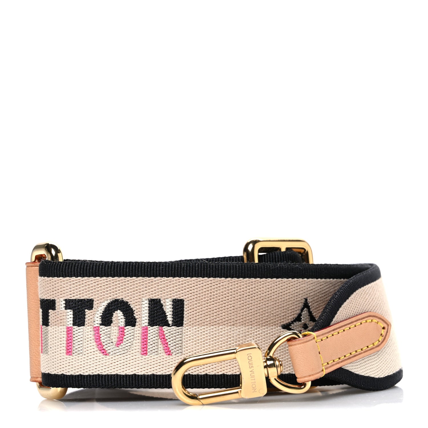 Louis Vuitton Jacquard Speedy Bandouliere 20 Shoulder Strap Black 1 of 3