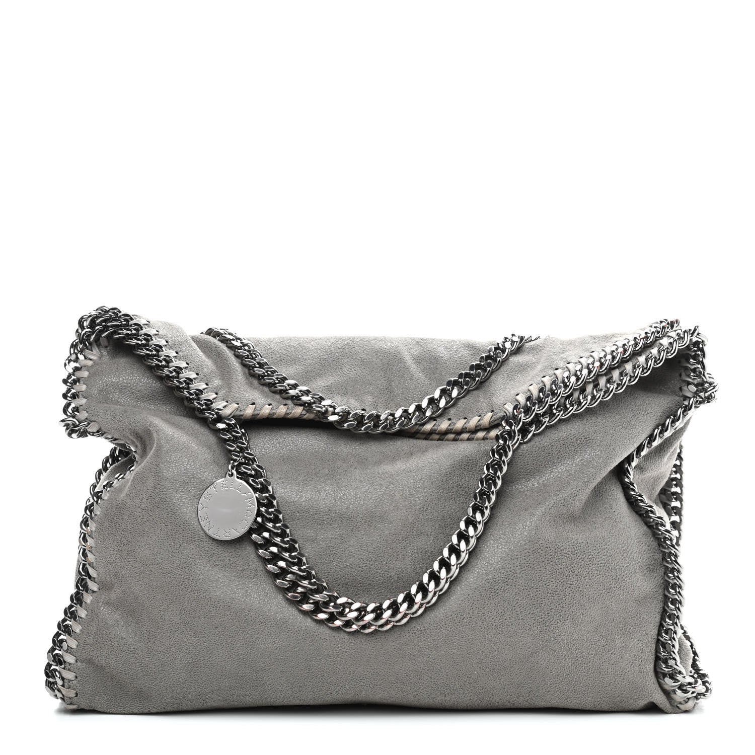 Stella McCartney Shaggy Deer Falabella Fold Over Tote Grey 1 of 9